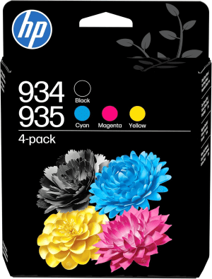 CARTOUCHE JET D'ENCRE HP N°934/935 6ZC72AE MULTIPACK NOIR 10ml CYAN/MAGENTA/YELLOW 5ml 400 Pages