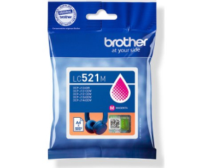CARTOUCHE JET D'ENCRE BROTHER LC521M MAGENTA 500 Pages