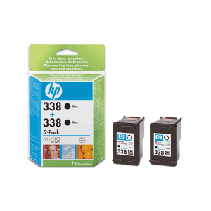 MULTIPACK DE 2 CARTOUCHES JET D'ENCRE HEWLETT-PACKARD N°338 NOIR 450 pages - paquet de 2