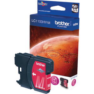 CARTOUCHE JET D'ENCRE BROTHER LC1100HY-M MAGENTA 750 Pages