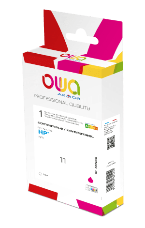 CARTOUCHE JET D'ENCRE COMPATIBLE HP N°11 MAGENTA 35ml 2320 Pages ARMOR