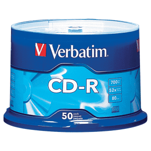 CD-R 80MN VERBATIM 700MB SPINDLE - boîte de 50