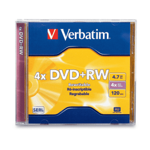 DVD+RW VERBATIM 4.7GB - boîte de 5