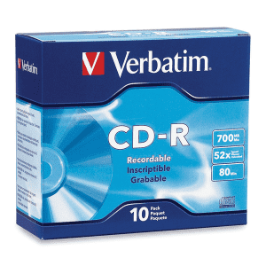 CD-R 80MN VERBATIM 700MB SLIM CASE - boîte de 10