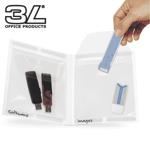 POCHETTE ADHESIVE POUR CARTE MEMOIRE/CLE USB AVEC DIGIWALLET - paquet de 10