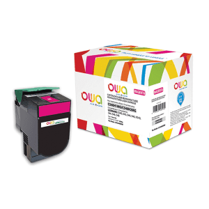 TONER COMPATIBLE LEXMARK C540H1MG MAGENTA Pour C540 2000 Pages ARMOR