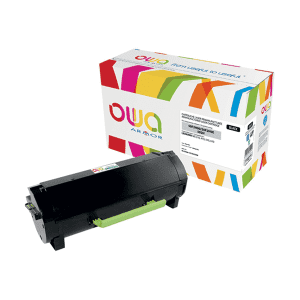 TONER COMPATIBLE LEXMARK 502H NOIR pour MS310/MS410/MS510/MS610 5000 Pages ARMOR