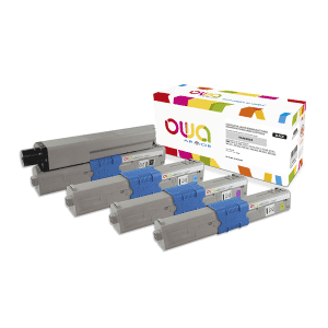 TONER COMPATIBLE OKI 44469803 NOIR POUR C310DN, 330DN 3500 Pages