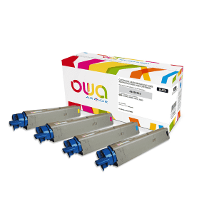 TONER COMPATIBLE OKI 43459331 CYAN POUR C3300 2500 Pages ARMOR