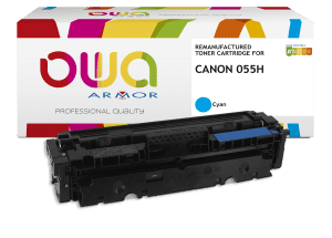 TONER COMPATIBLE CANON 055H CYAN POUR CANON LBP-660 / MF740 series 5900 PAGES ARMOR