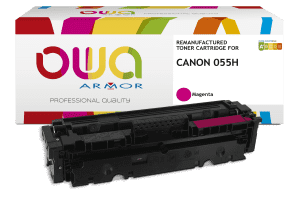 TONER COMPATIBLE CANON 055H MAGENTA POUR CANON LBP-660 / MF740 series 5900 PAGES ARMOR