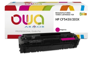 TONER COMPATIBLE HP CF543X MAGENTA LASERJET PRO M254, PRO MFP M280, PRO MFP M281 2500 PAGES ARMOR