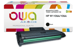 TONER COMPATIBLE HP W1106A/106A NOIR Laser 1000 PAGES ARMOR