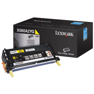 TONER LEXMARK X560H2YG JAUNE pour X560 10000 pages