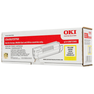 TONER OKI C5650/C5750 JAUNE 2000 pages