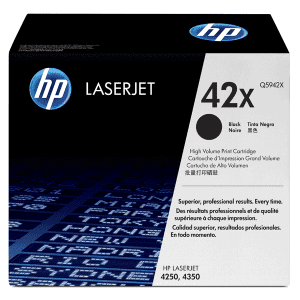 TONER HEWLETT-PACKARD Q5942X NOIR pour LJ4250/LJ4350 20000 Pages 42X