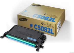 TONER SAMSUNG CLT-C5082L CYAN pour CLP-260/CLP-270/CLX-6220/CLX-6250 4000 Pages