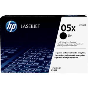 TONER HP CE505X NOIR pour P2055/P2055dn 2x4500 Pages - boîte de 2