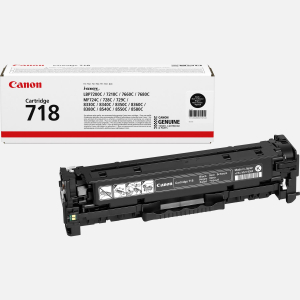 TONER CANON 718BK NOIR pour LBP7200 3400 Pages