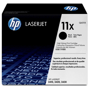 TONER HEWLETT-PACKARD Q6511X NOIR pour LJ2410/LJ2420/LJ2430 12000 Pages 11X