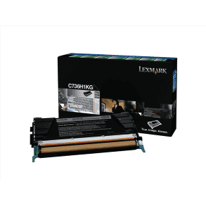 TONER LEXMARK C736H1KG NOIR PREBATE pour C736/X736/X738 12000 Pages