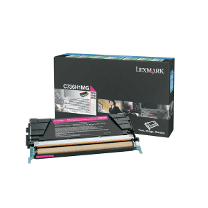 TONER LEXMARK C736H1MG MAGENTA PREBATE pour C736/X736/X738 10000 Pages