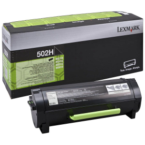 TONER LEXMARK 502H NOIR PREBATE pour MS310/MS312/MS410/S510/MS610 5000 Pages 50F2H0E