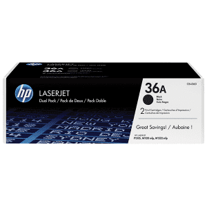 TONER HP CB436AD NOIR pour LJ M1120/M1522 2000 Pages 36A - paquet de 2 - paquet de 2