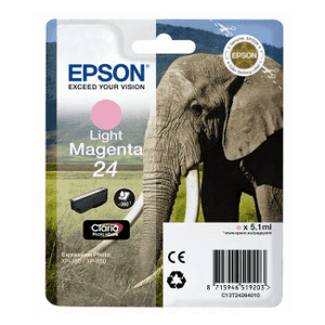 CARTOUCHE JET D'ENCRE EPSON T2426 MAGENTA CLAIR pour XP760 5,1ml 360 Pages