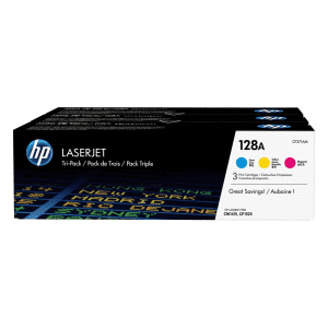 TONER HP N°128A C/M/Y MULTIPACK Pour CM1415 3x1300 Pages CF371AM - lot de 3