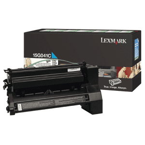 TONER LEXMARK 15G041C CYAN pour C752 6000 Pages