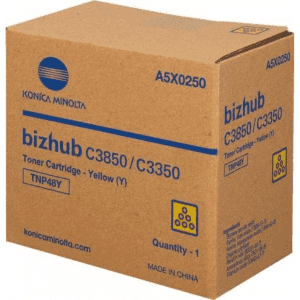 TONER KONICA-MINOLTA TNP-49Y YELLOW POUR BIZHUB-SERIES C3351 12000 Pages