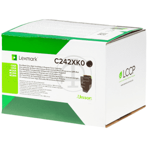 TONER LEXMARK C242XK0 HC NOIR pour C2425, C2535, MC2425, MC2535, MC2640 6000 Pages