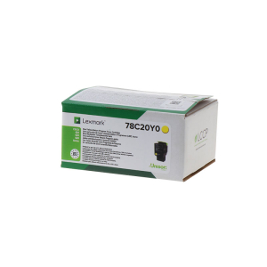 TONER LEXMARK 78C20Y0 YELLOW POUR CS/CX421, 52X, 62X 1400 Pages