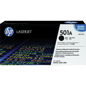 TONER HEWLETT-PACKARD Q6470A NOIR pour CL3600/CL3800 6000 Pages 501A