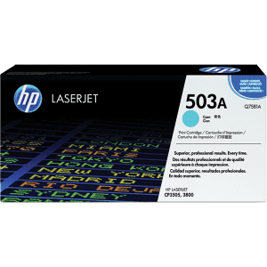 TONER HEWLETT-PACKARD Q7581A CYAN pour CL3800 6000 Pages 503A