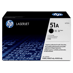 TONER HEWLETT-PACKARD Q7551A NOIR LJP3005/M3027/M3035 6500 Pages 51A