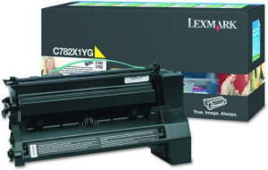 TONER LEXMARK C782X1YG JAUNE PREBATE pour C782/X782 15000 Pages