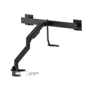 BRAS SUPPORT ECRAN A BARRE TRANSVERSALE SWING 2.0 DUAL CROSSBAR NOIR FELLOWES