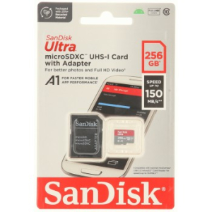 CARTE MEMOIRE MICRO SDXC 256Gb SANDISK ULTRA ANDROID AVEC ADAPTATEUR SD