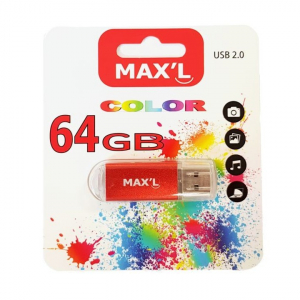 CLE USB MAXELL COLOR ROUGE 2.0 64GB