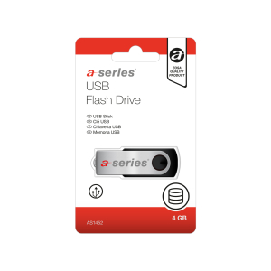 CLE USB A-SERIES FLASH DRIVE 4GB 2.0 AS1452