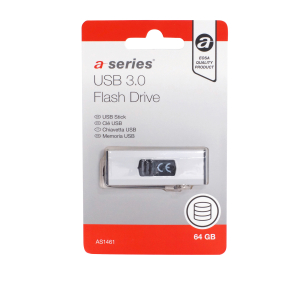 CLE USB A-SERIES FLASH DRIVE 64GB 3.0 AS1461