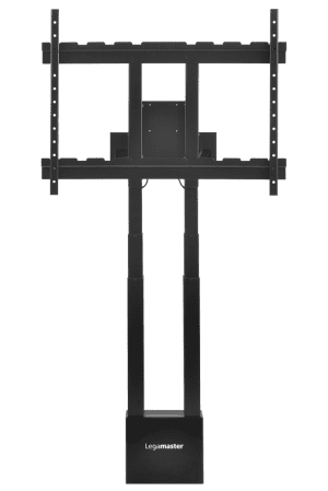ECRAN DE PROJECTION DISCOVER 3 75" 4K AVEC INSTALLATION SUR COLONNE MURALE NOIR LEGAMASTER