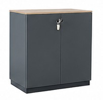 SEDUS GRAND SLAM ARMOIRE PORTES BATTANTES 3 HAUTEURS DE CLASSEURS L100xP43xH114cm MELAMINE GRAPHIQUE