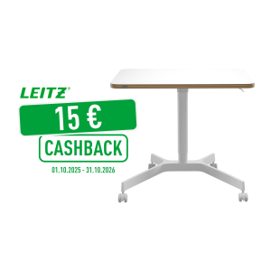 PETIT BUREAU ASSIS-DEBOUT BLANC LEITZ ERGO