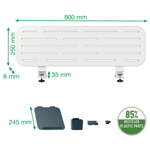 PANNEAU PERFORE ORGANISATEUR POUR BUREAU AVEC SUPPORT ORDINATEUR PORTABLE LEITZ ERGO