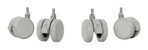 ROULETTES POUR BUREAU ELECTRIQUE ASSIS-DEBOUT LEITZ ERGO - paquet de 4