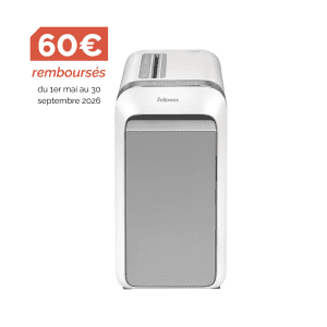 DESTRUCTEUR FELLOWES LX221 2x12mm MICROSHRED BLANC