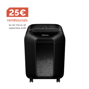 DESTRUCTEUR FELLOWES LX85 4X40mm POWERSHRED COUPE CROISEE NOIR